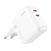 СЗУ HOCO C110A 2xUSB-C 35W PD 3.0, белое
